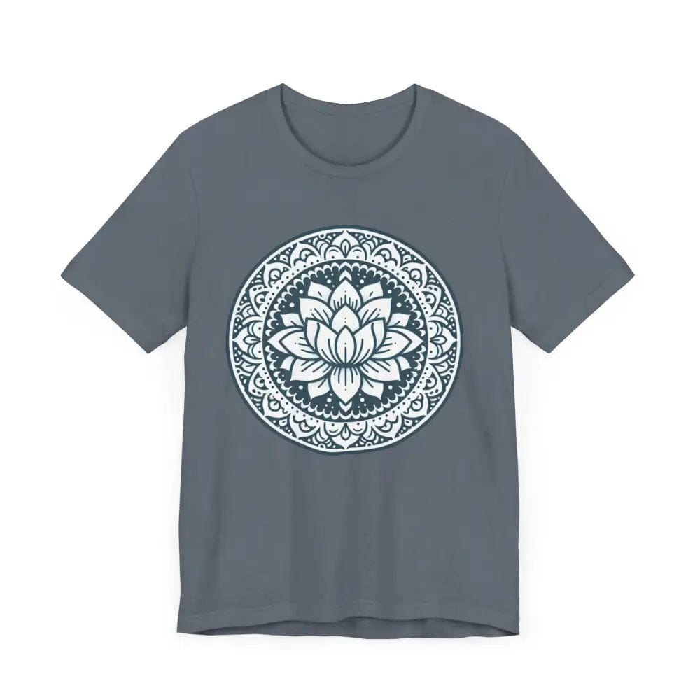 Mandala Lotus Unisex Jersey Short Sleeve Yoga Tee - T-Shirt