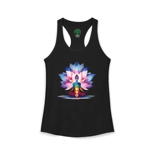 Meditative States Women’s Active Wear Tank - XS / Solid Black - Tank Top