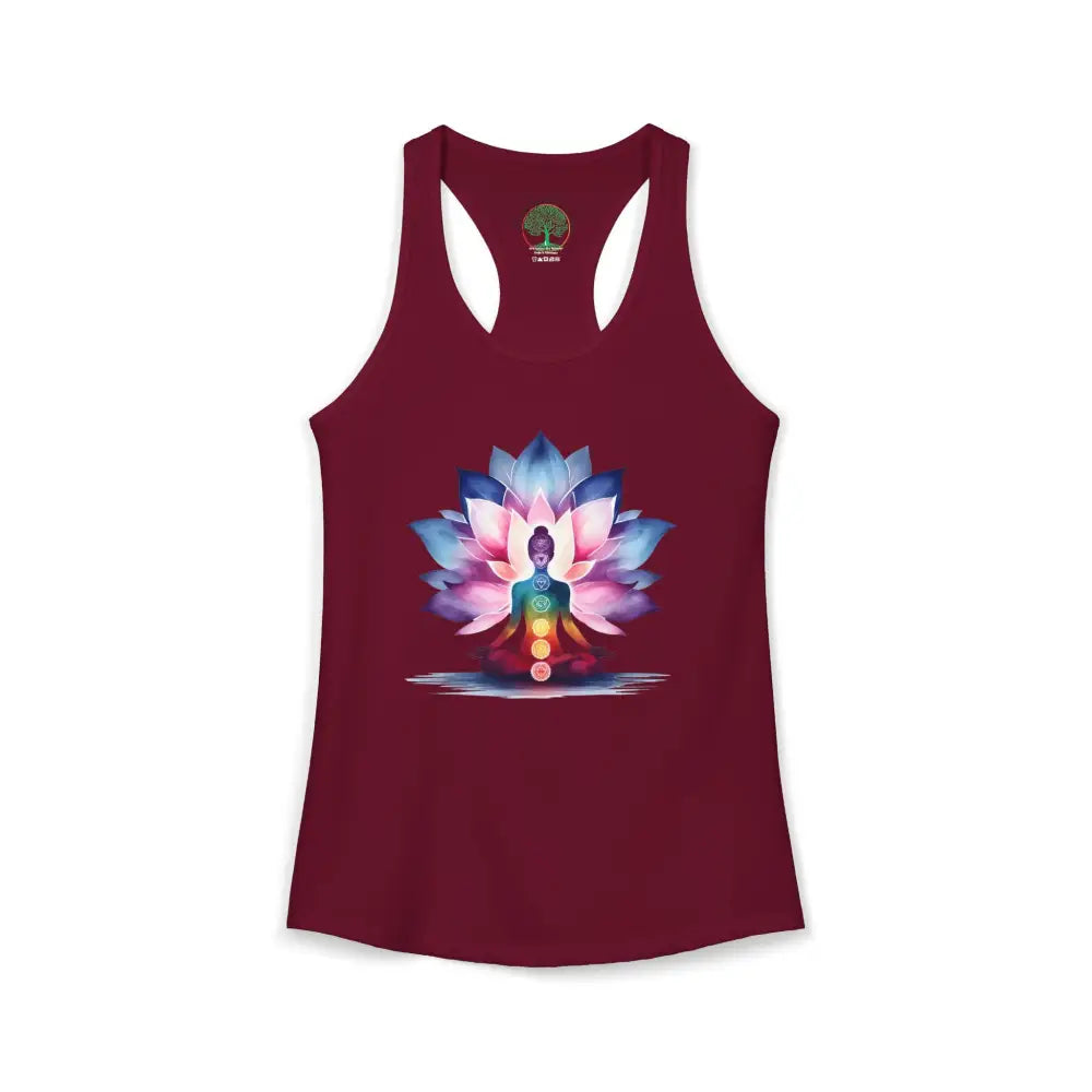 Meditative States Women’s Active Wear Tank - XS / Solid Cardinal Red - Tank Top