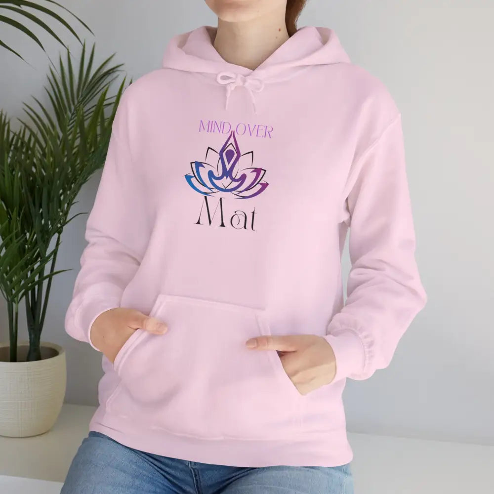 Mind Over Mat Unisex Heavy Blend™ Hooded Sweatshirt - Light Pink / S - Hoodie