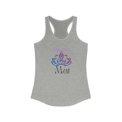 Mind Over Mat Women’s Ideal Racerback Tank - Heather Grey / XS - Tank Top