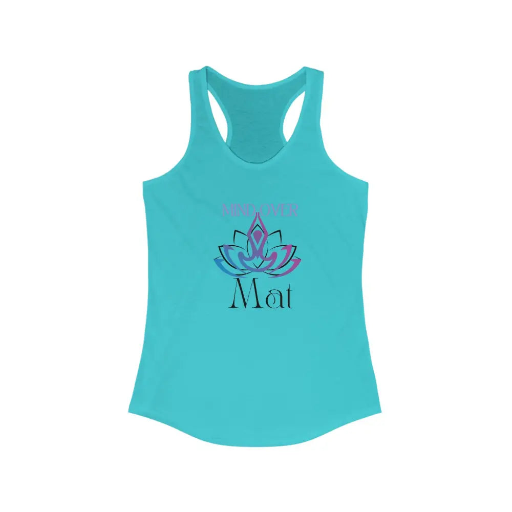 Mind Over Mat Women’s Ideal Racerback Tank - Solid Tahiti Blue / XS - Tank Top