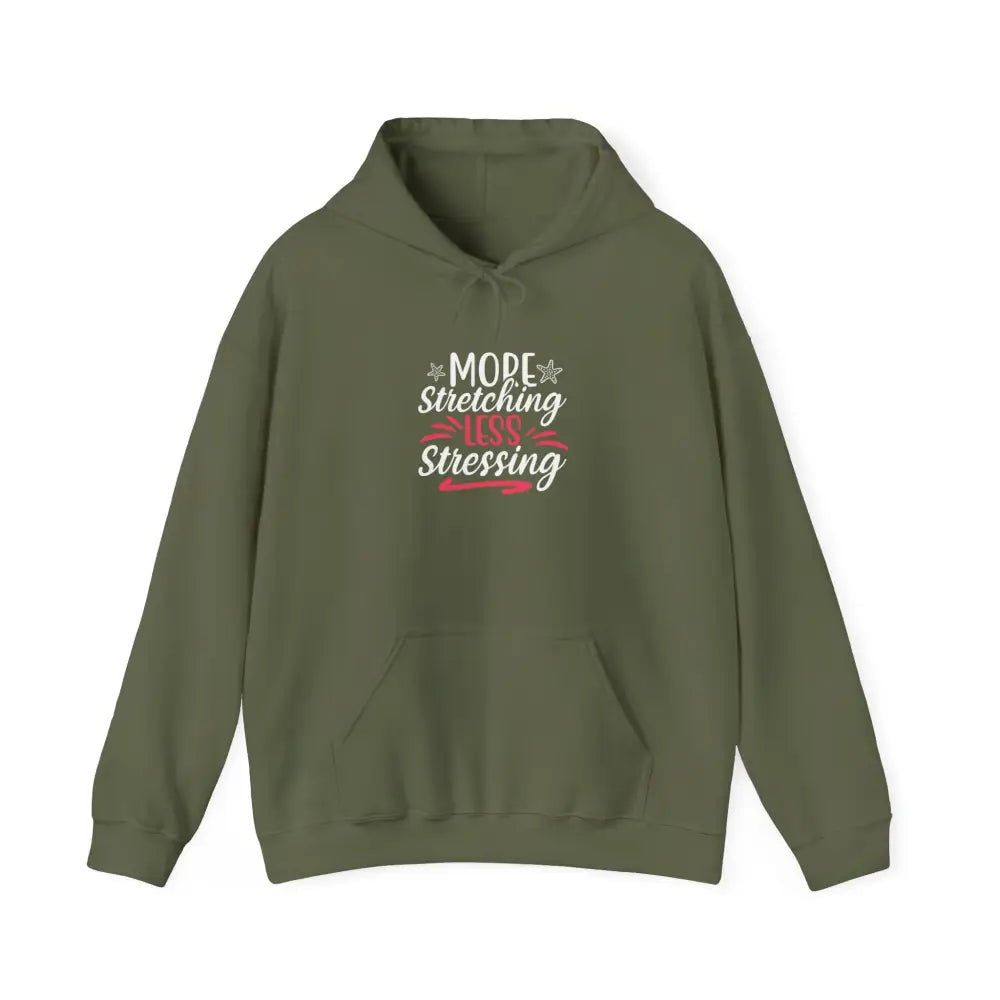 More Stretching Less Stressing Unisex Heavy Blend™ Hooded Sweatshirt - Hoodie