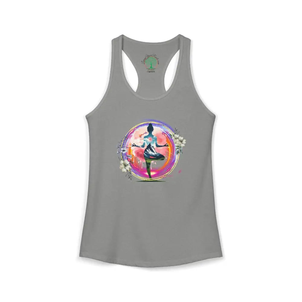 Mountain Within Yoga Racerback Tank - XS / Heather Grey - Tank Top
