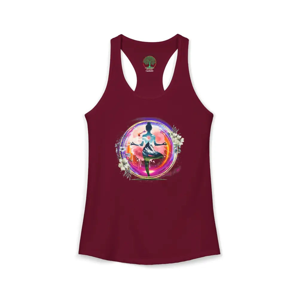 Mountain Within Yoga Racerback Tank - XS / Solid Cardinal Red - Tank Top