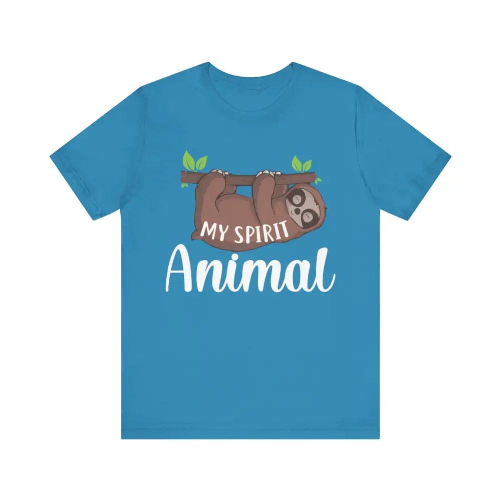 My Spirit Animal Unisex Jersey Short Sleeve Yoga Tee - Aqua / S - T-Shirt