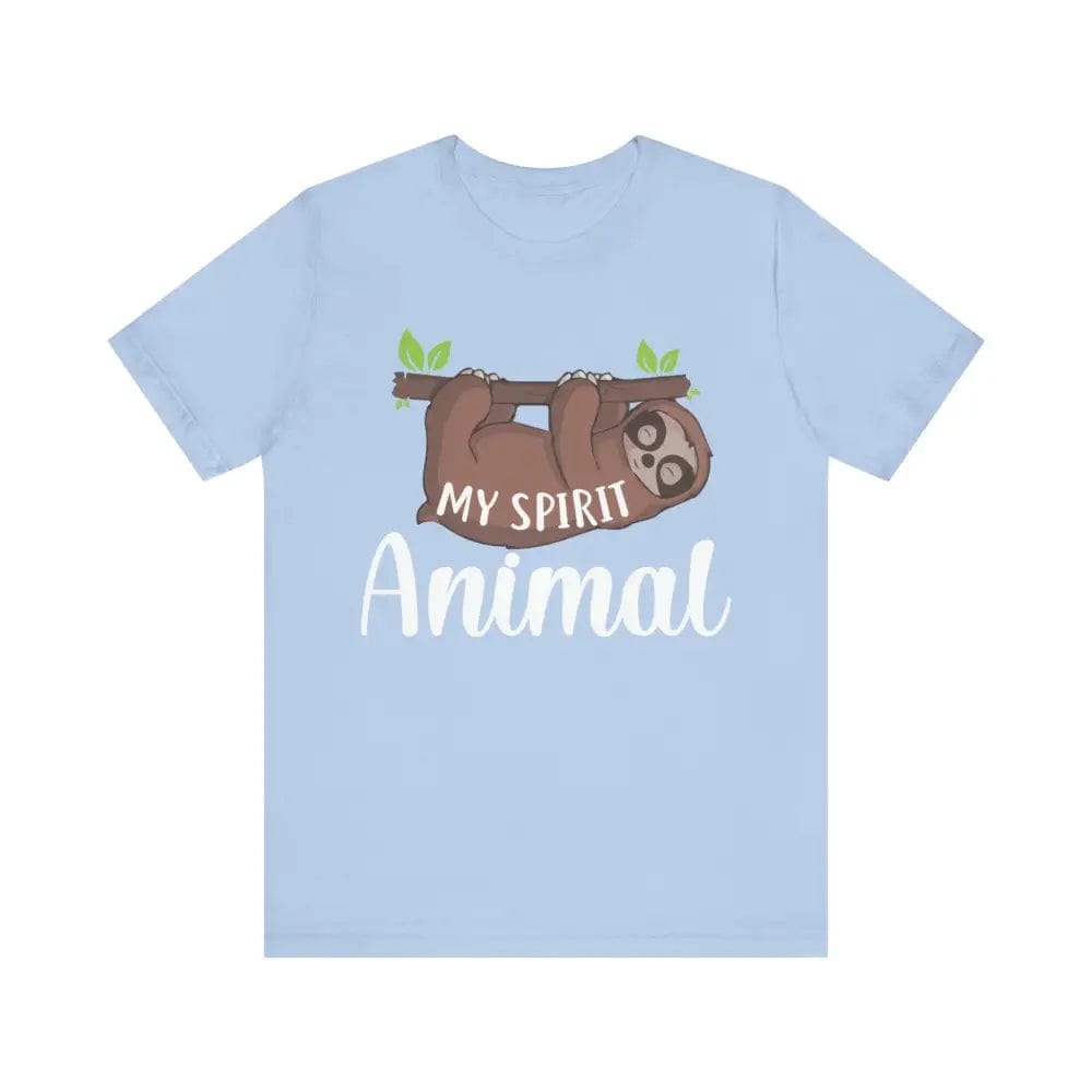 My Spirit Animal Unisex Jersey Short Sleeve Yoga Tee - Baby Blue / S - T-Shirt