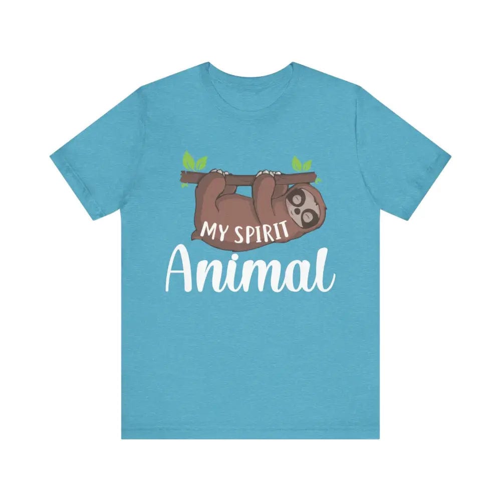 My Spirit Animal Unisex Jersey Short Sleeve Yoga Tee - Heather Aqua / S - T-Shirt