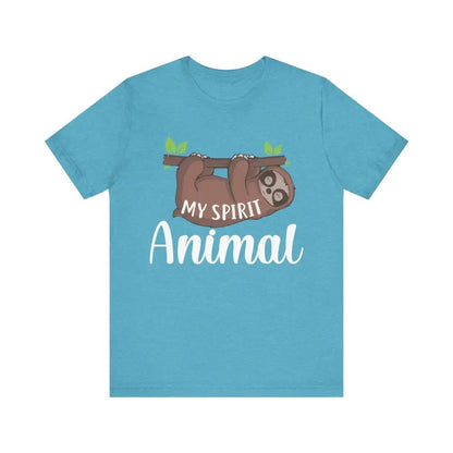 My Spirit Animal Unisex Jersey Short Sleeve Yoga Tee - Heather Aqua / S - T-Shirt