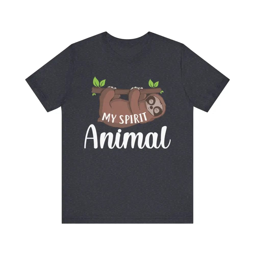 My Spirit Animal Unisex Jersey Short Sleeve Yoga Tee - Heather Navy / S - T-Shirt