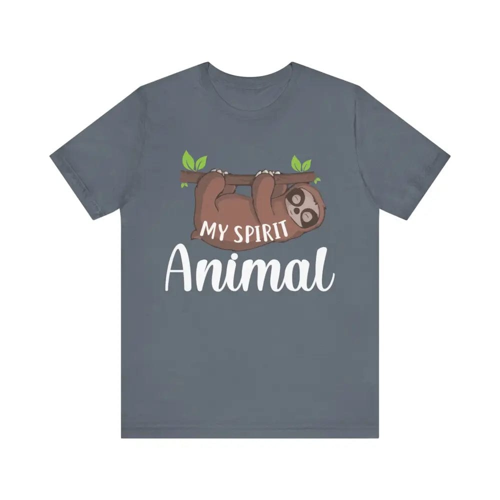 My Spirit Animal Unisex Jersey Short Sleeve Yoga Tee - Steel Blue / S - T-Shirt