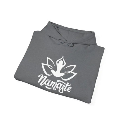 Namaste Lotus Hoodie — Yoga Silhouette Sweatshirt - Hoodie