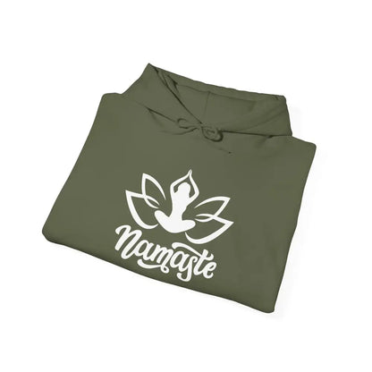Namaste Lotus Hoodie — Yoga Silhouette Sweatshirt - Hoodie