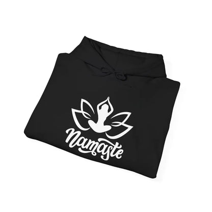 Namaste Lotus Hoodie — Yoga Silhouette Sweatshirt - Hoodie