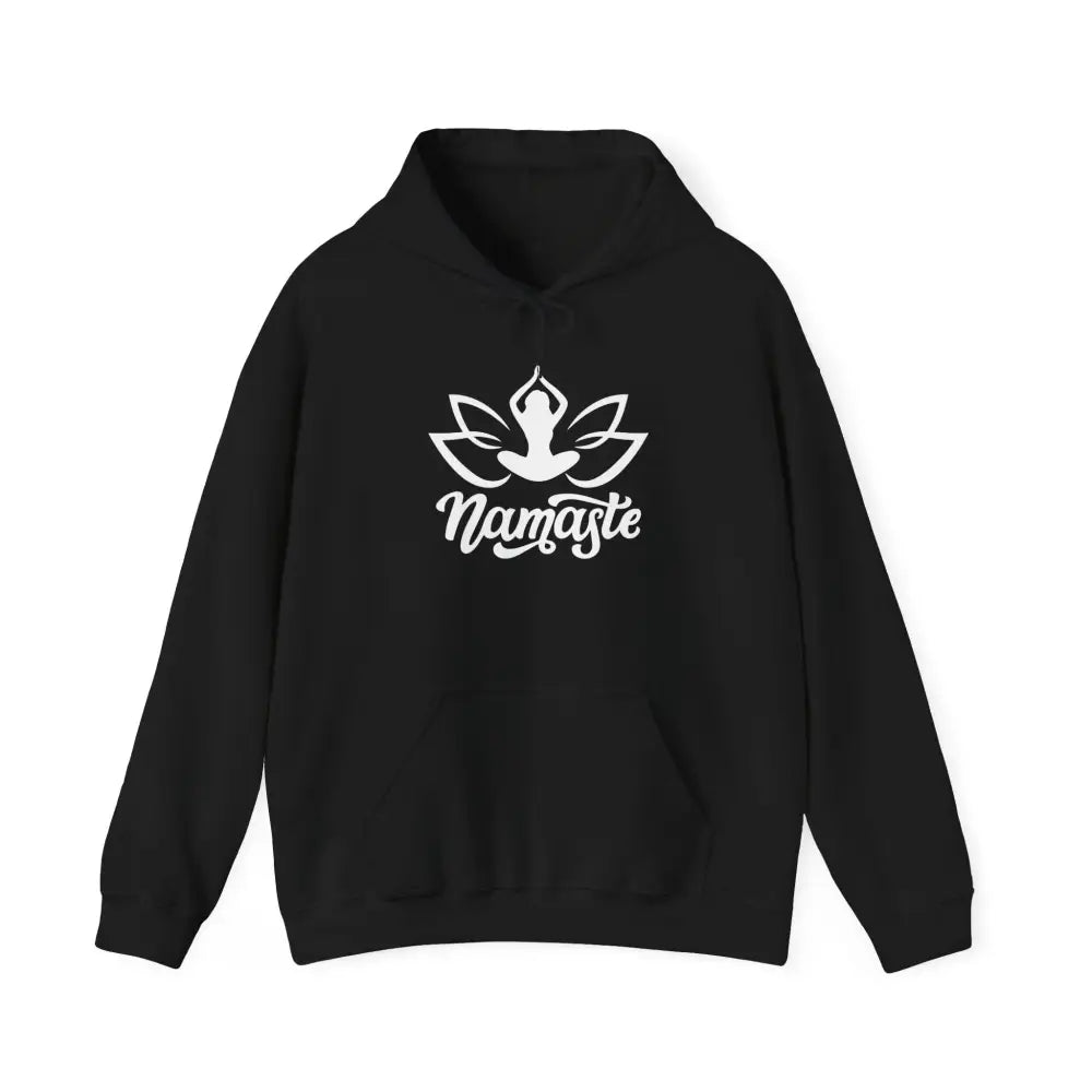 Namaste Lotus Hoodie — Yoga Silhouette Sweatshirt - Hoodie
