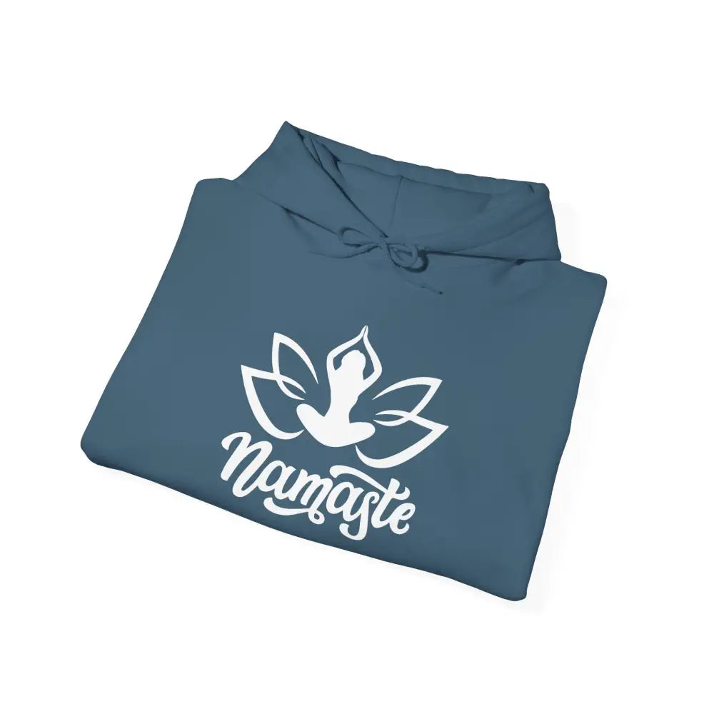 Namaste Lotus Hoodie — Yoga Silhouette Sweatshirt - Hoodie
