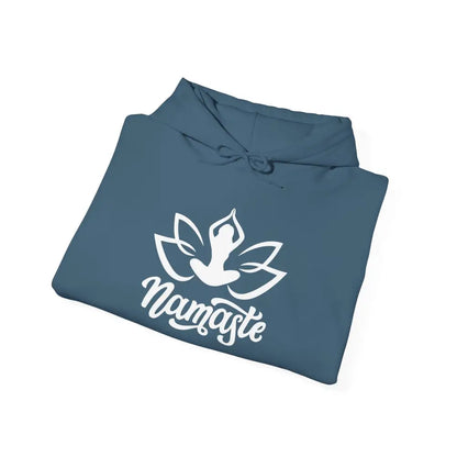 Namaste Lotus Hoodie — Yoga Silhouette Sweatshirt - Hoodie