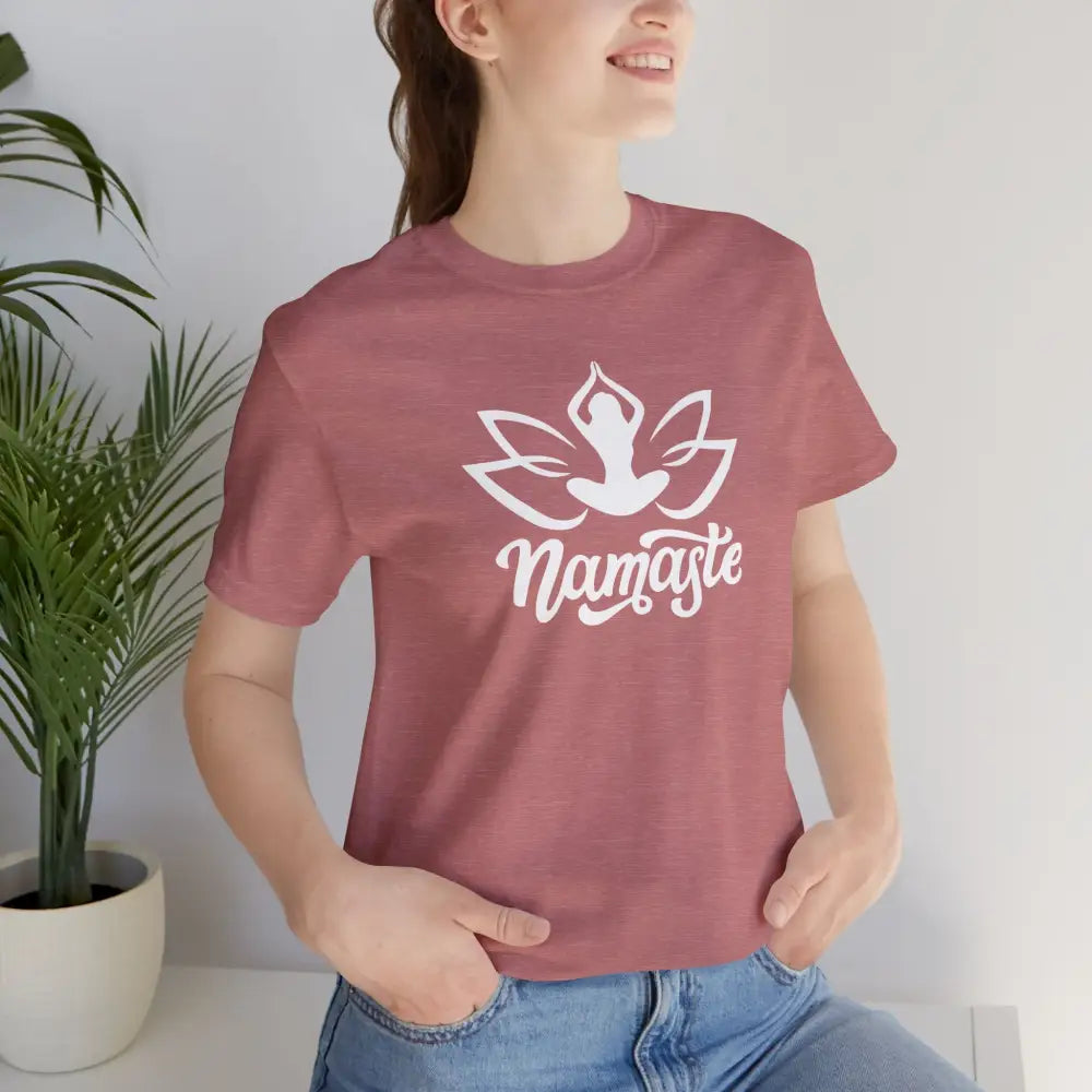 Namaste Lotus T-Shirt — Yoga-Inspired Lotus Tee - T-Shirt
