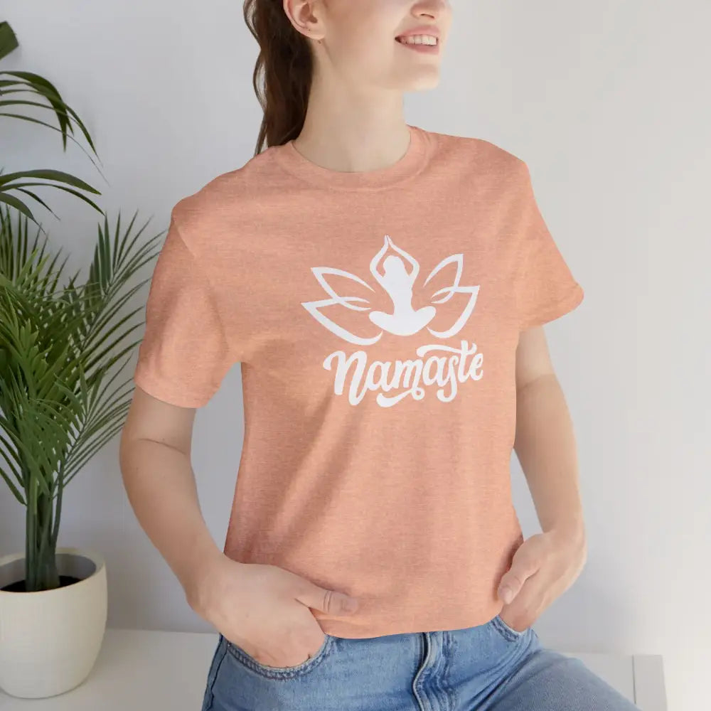 Namaste Lotus T-Shirt — Yoga-Inspired Lotus Tee - T-Shirt