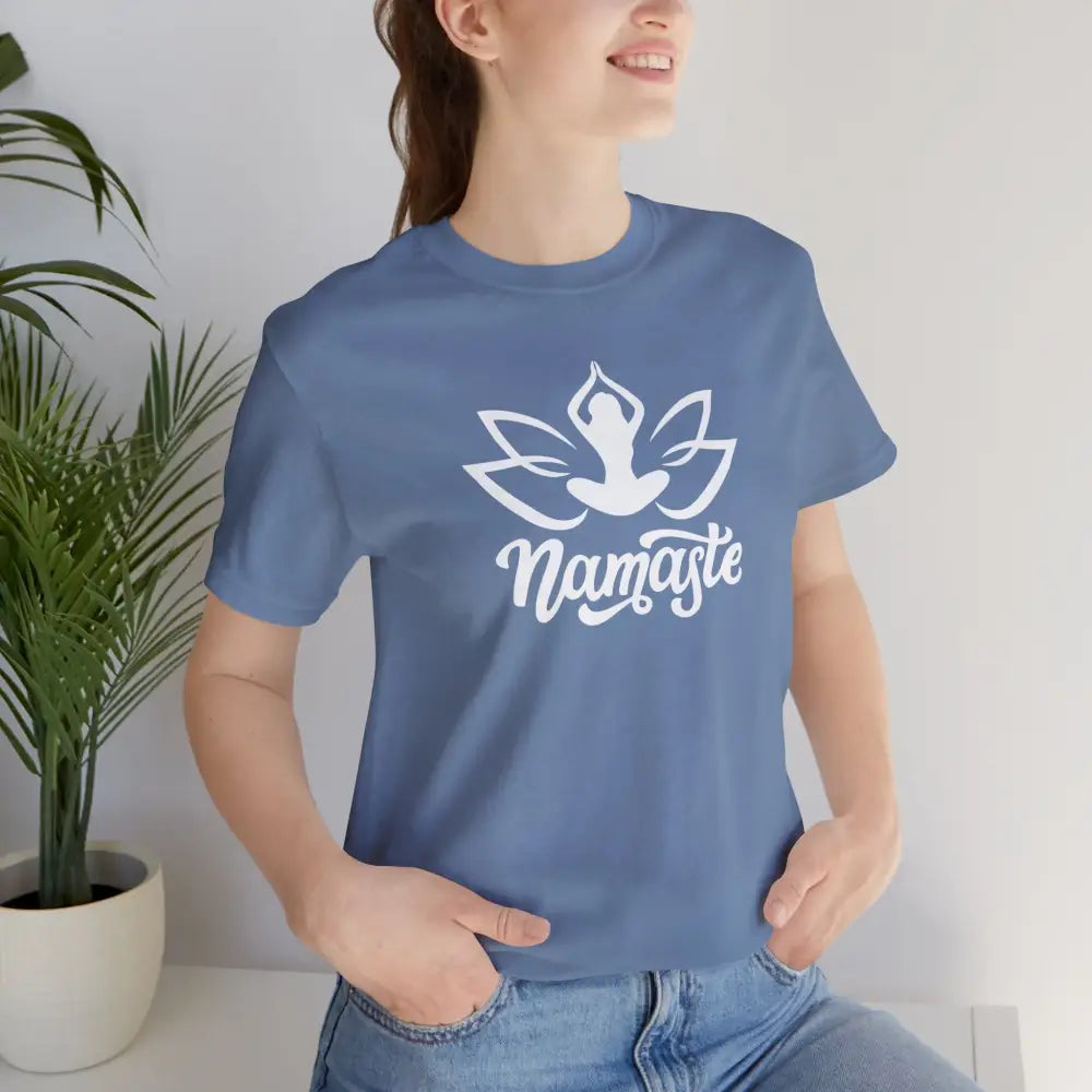 Namaste Lotus T-Shirt — Yoga-Inspired Lotus Tee - T-Shirt