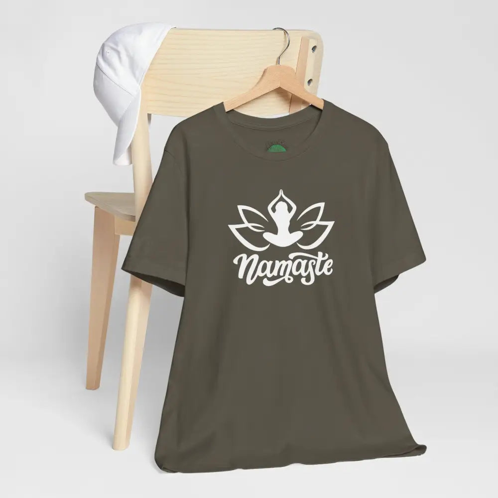 Namaste Lotus T-Shirt — Yoga-Inspired Lotus Tee - T-Shirt