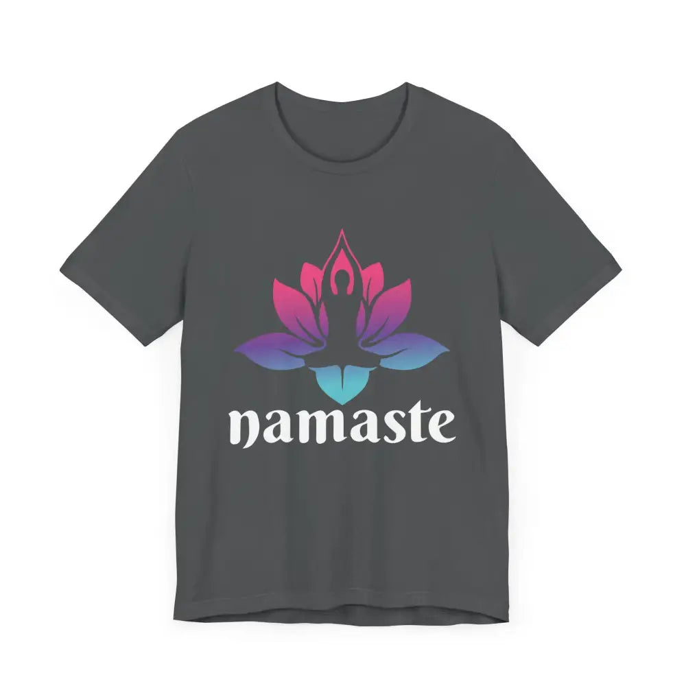 Namaste Lotus Unisex Jersey Short Sleeve Tee - T-Shirt