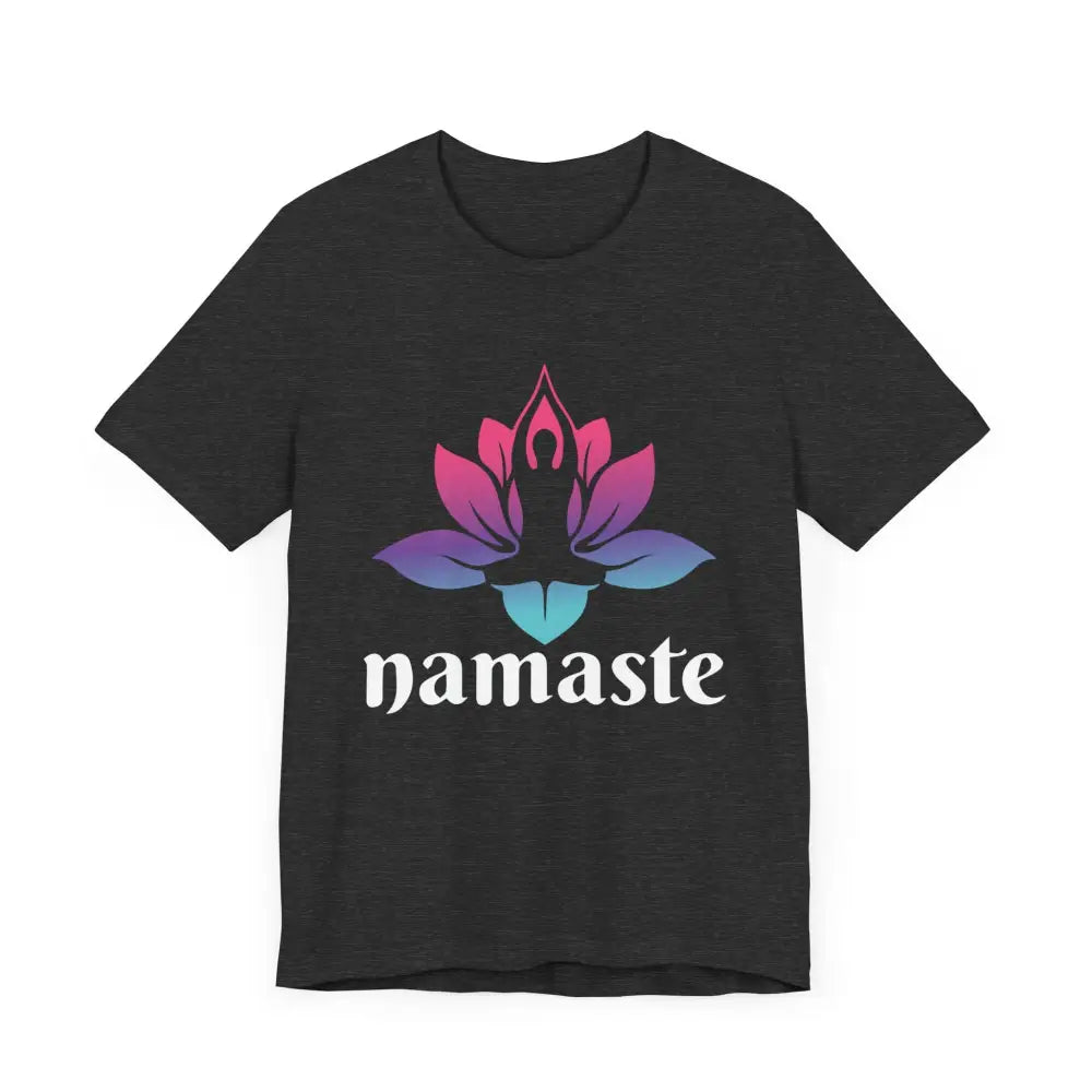 Namaste Lotus Unisex Jersey Short Sleeve Tee - T-Shirt