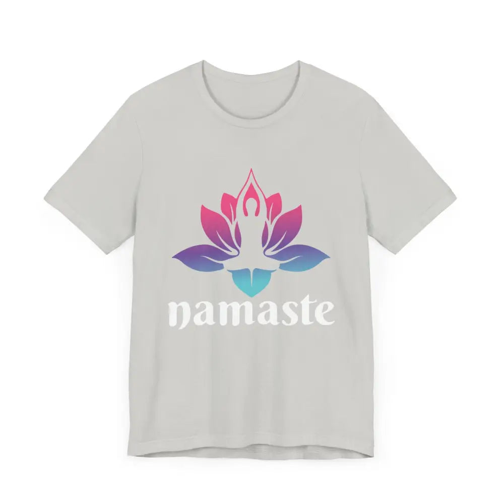 Namaste Lotus Unisex Jersey Short Sleeve Tee - T-Shirt