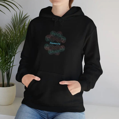 Namaste Mandala Heavy Blend™ Hooded Sweatshirt - Black / S - Hoodie