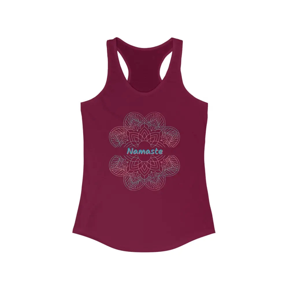 Namaste Women’s Ideal Racerback Tank - Solid Cardinal Red / XS - Tank Top