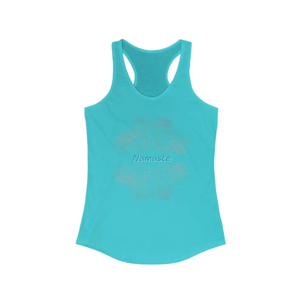 Namaste Women’s Ideal Racerback Tank - Solid Tahiti Blue / XS - Tank Top