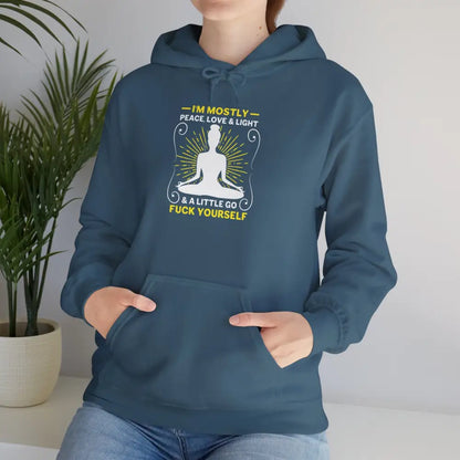 ’Peace Love Light and a Little Go F* Yourself’ Graphic Hoodie - Hoodie
