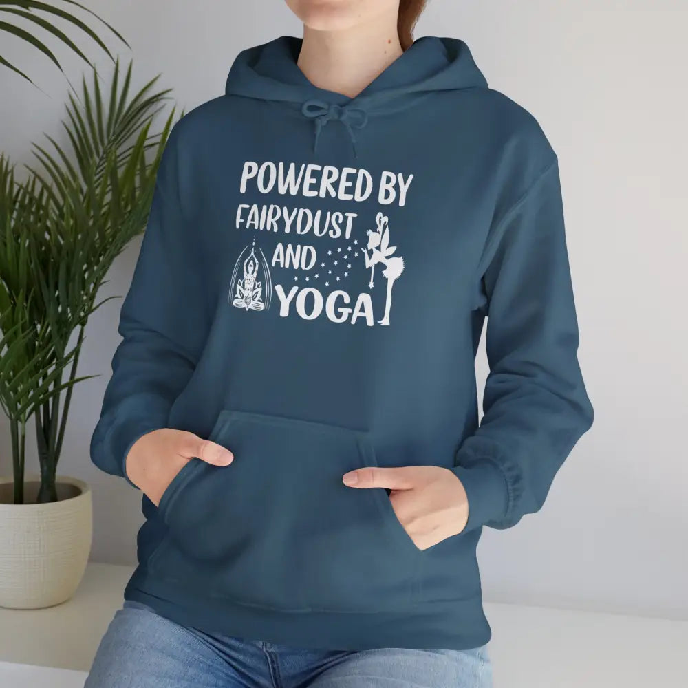 Pixie Dust and Yoga Heavy Blend™ Hooded Sweatshirt - Indigo Blue / S - Hoodie