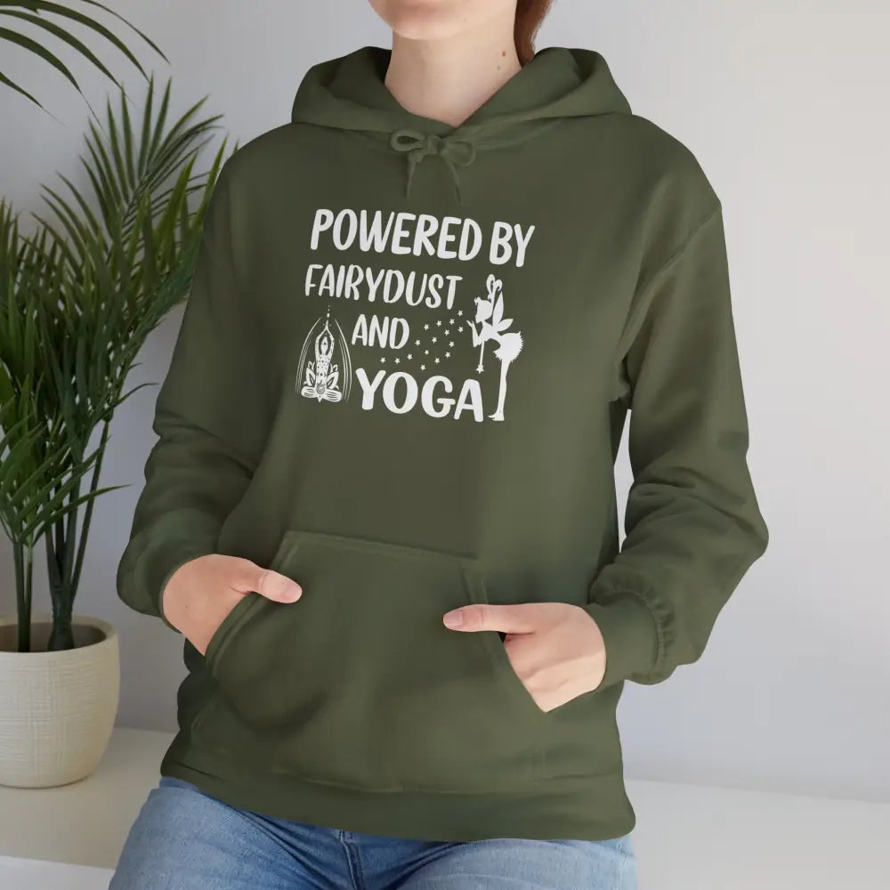 Pixie Dust and Yoga Heavy Blend™ Hooded Sweatshirt - Military Green / S - Hoodie