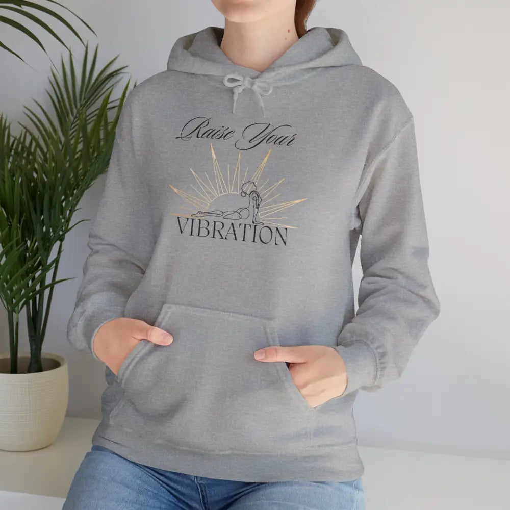 Raise your vibration Unisex Heavy Blend™ Hooded Sweatshirt - Sport Grey / S - Hoodie