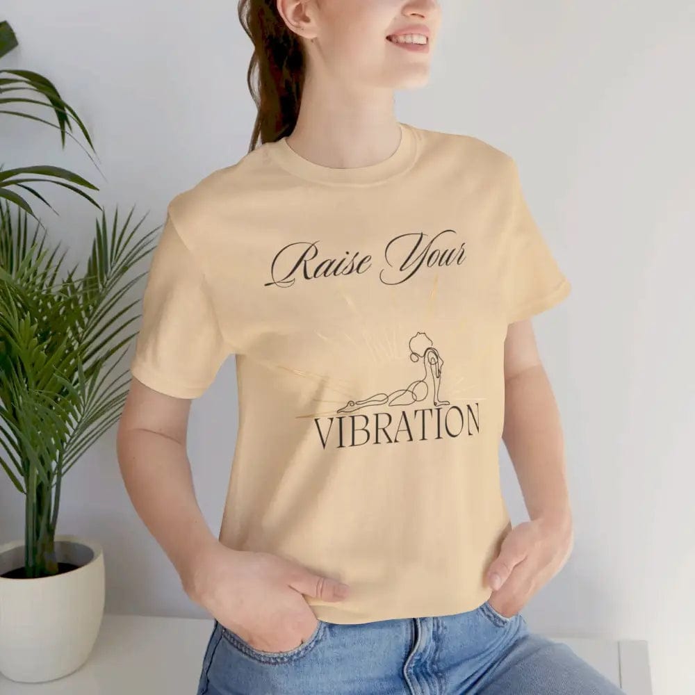 Raise your vibration Unisex Jersey Short Sleeve Yoga Tee - T-Shirt