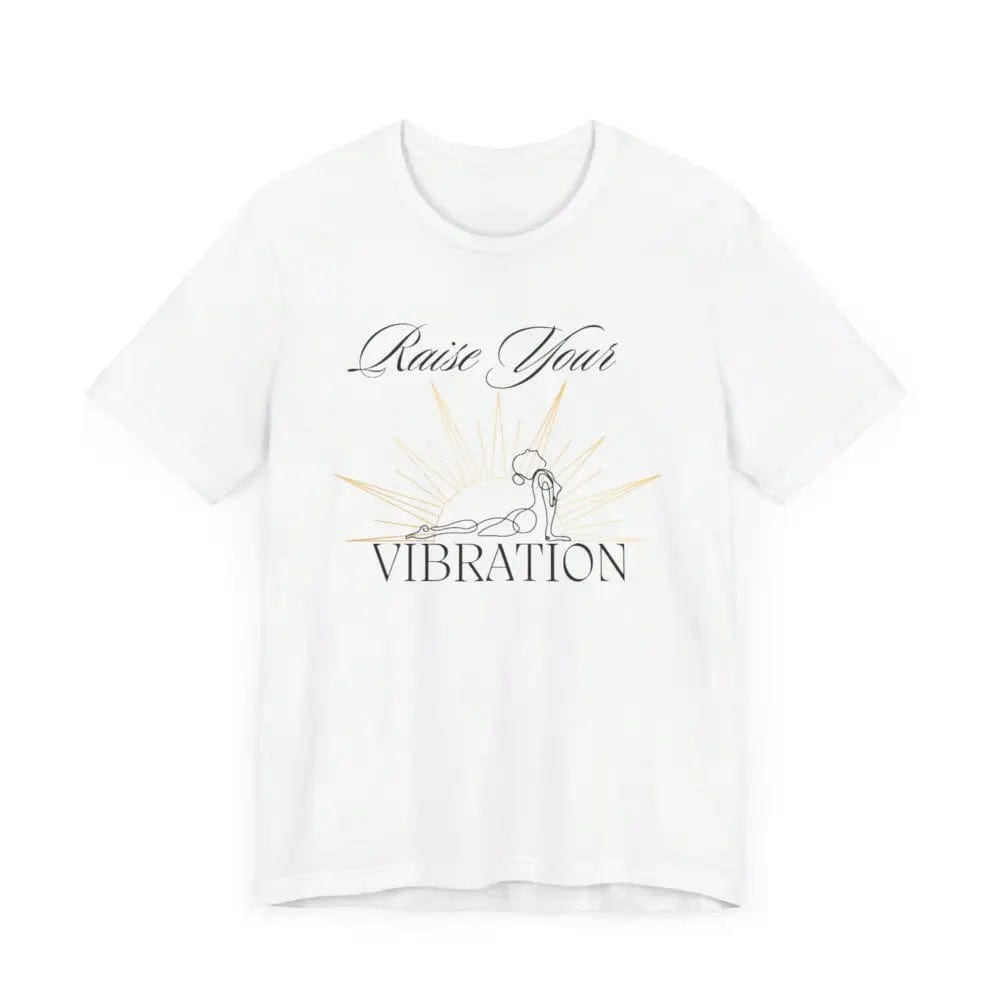 Raise your vibration Unisex Jersey Short Sleeve Yoga Tee - T-Shirt