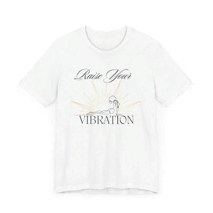 Raise your vibration Unisex Jersey Short Sleeve Yoga Tee - T-Shirt