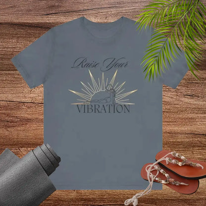 Raise your vibration Unisex Jersey Short Sleeve Yoga Tee - T-Shirt