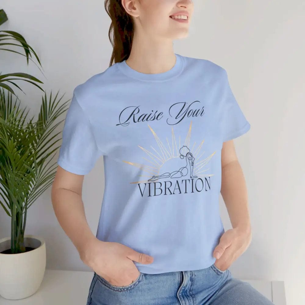 Raise your vibration Unisex Jersey Short Sleeve Yoga Tee - T-Shirt