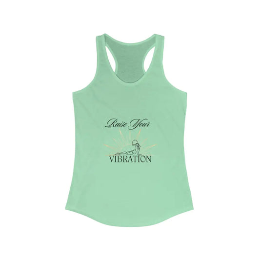 Raise Your Vibration Women’s Ideal Racerback Tank - Solid Mint / XS - Tank Top