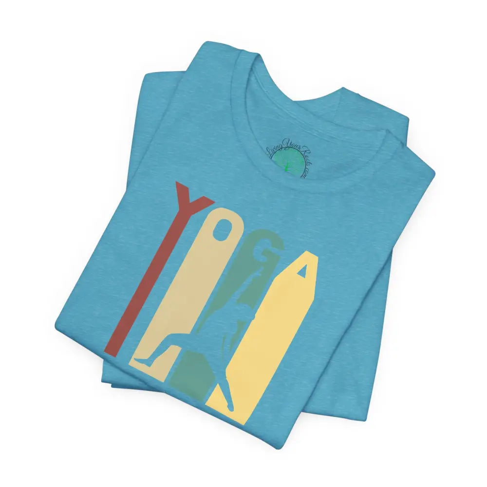 Retro Yoga Tee, Retro Yoga Graphic T-Shirt - T-Shirt