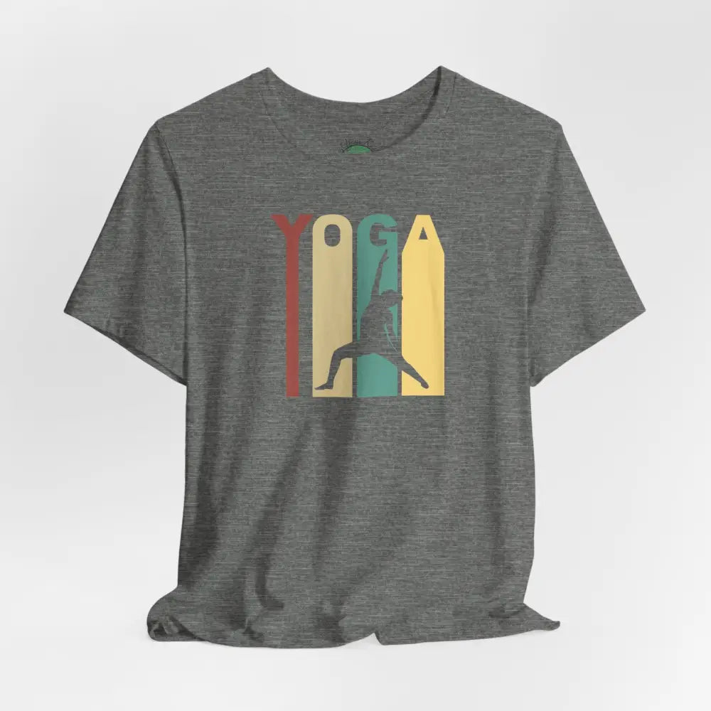 Retro Yoga Tee, Retro Yoga Graphic T-Shirt - T-Shirt