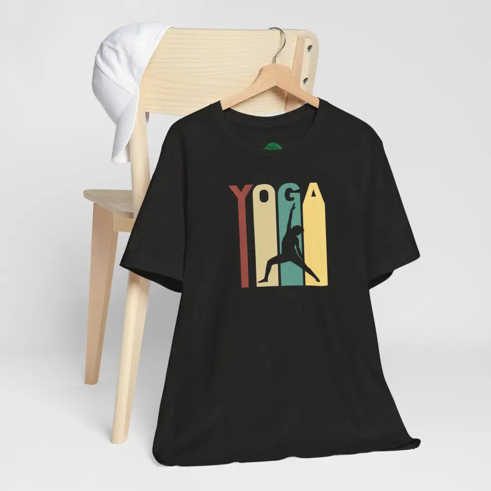 Retro Yoga Tee, Retro Yoga Graphic T-Shirt - T-Shirt
