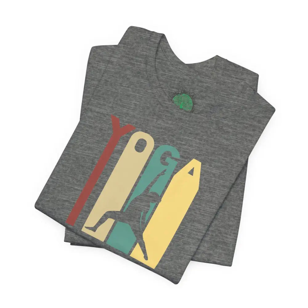 Retro Yoga Tee, Retro Yoga Graphic T-Shirt - T-Shirt