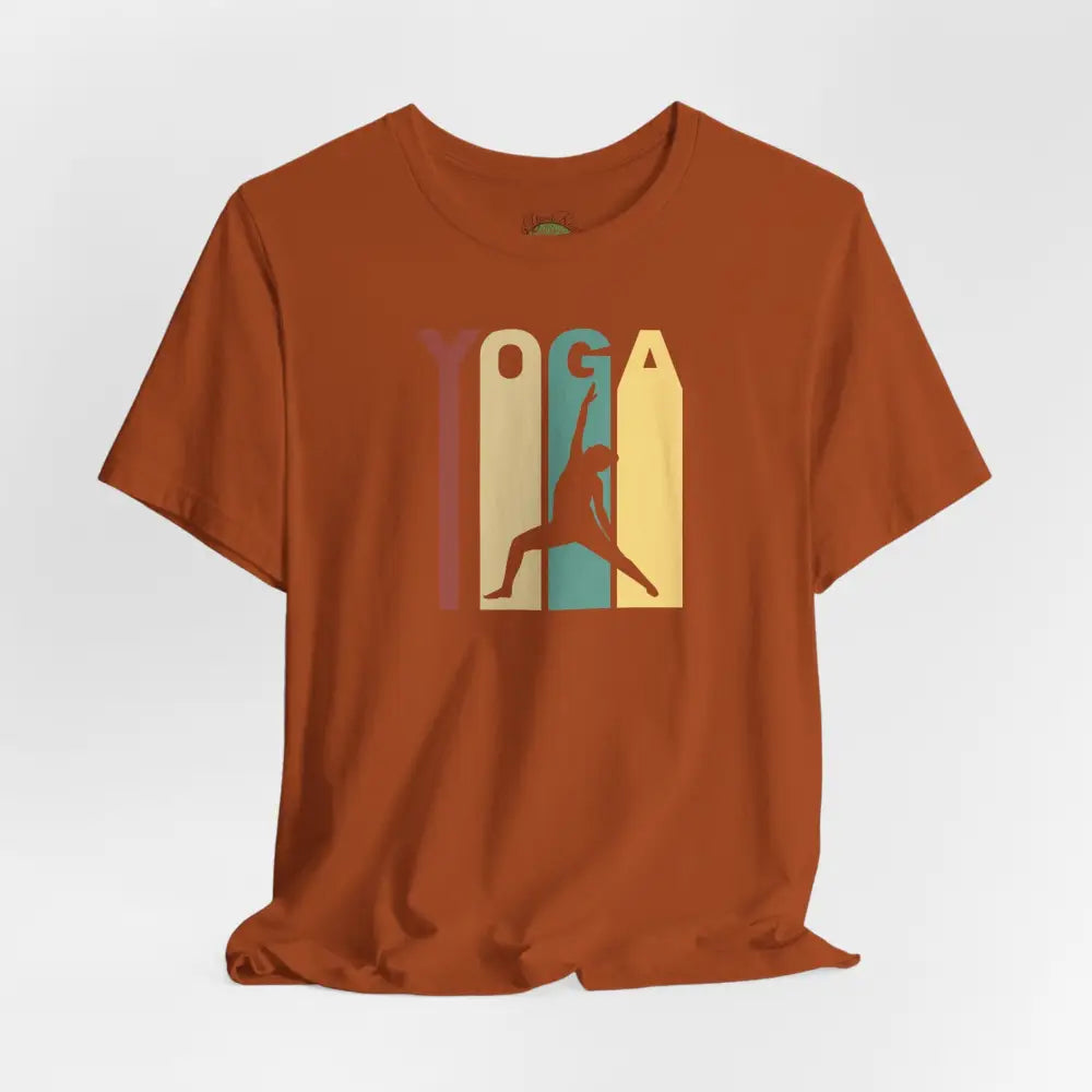 Retro Yoga Tee, Retro Yoga Graphic T-Shirt - T-Shirt