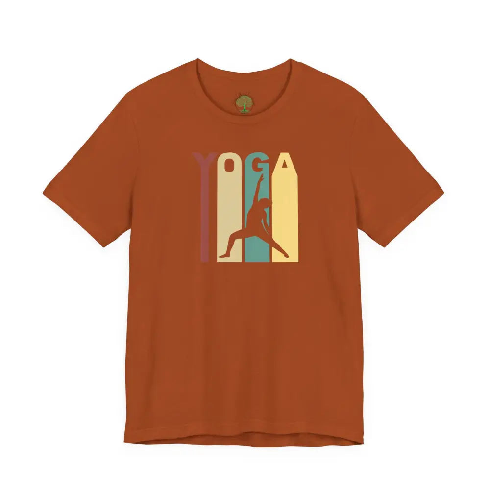 Retro Yoga Tee, Retro Yoga Graphic T-Shirt - Autumn / S - T-Shirt