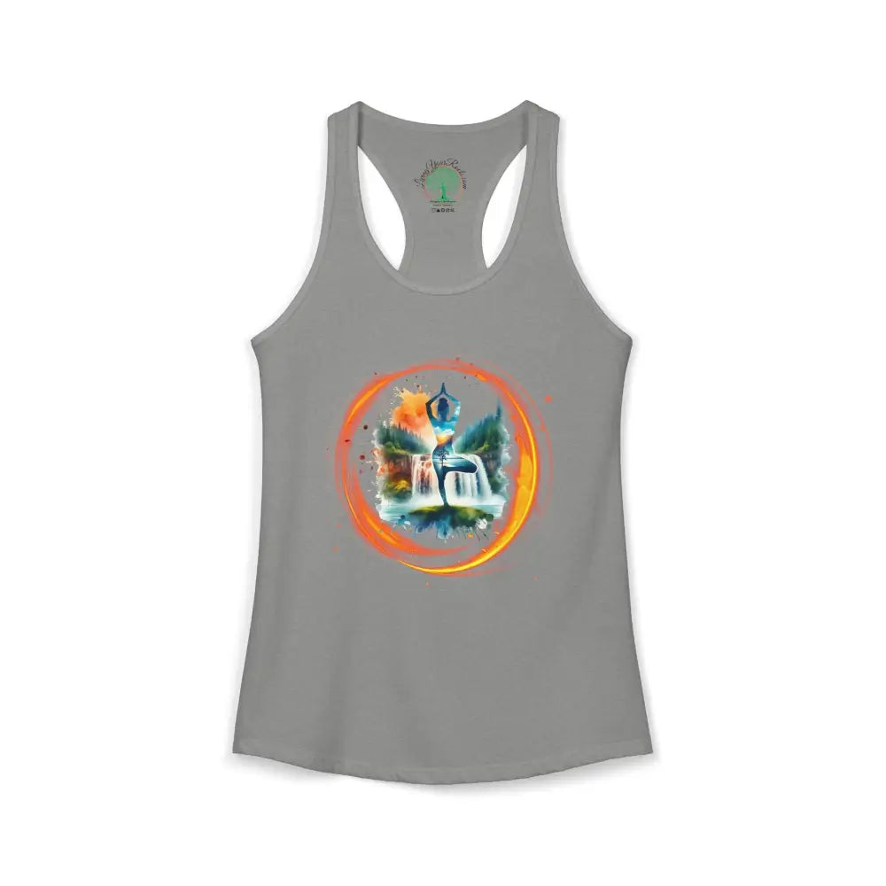 Ring of Fire Women’s Active Racerback Tank - XS / Heather Grey - Tank Top