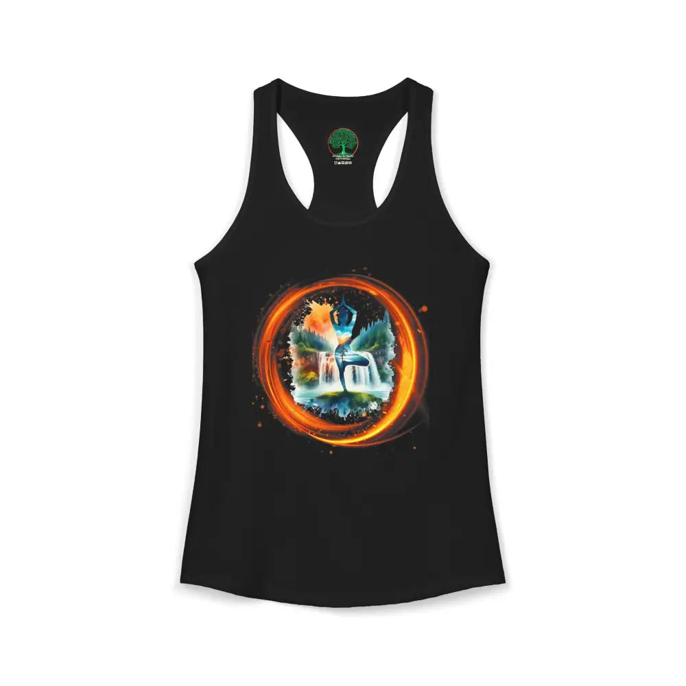 Ring of Fire Women’s Active Racerback Tank - XS / Solid Black - Tank Top
