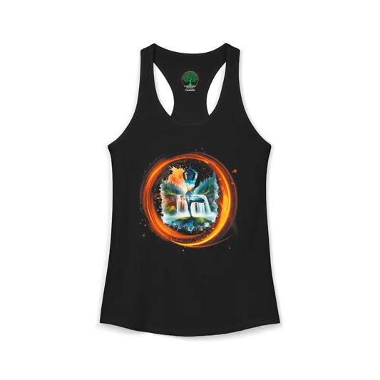 Ring of Fire Women’s Active Racerback Tank - XS / Solid Black - Tank Top